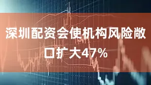 深圳配资会使机构风险敞口扩大47%
